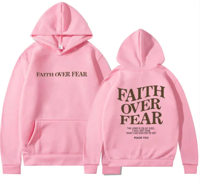 Faith Over Fear Hoodie — Carried Faith