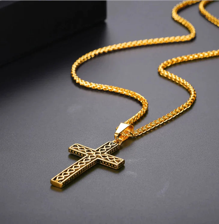 Stainless Steel Cross Necklace — Carried Faith