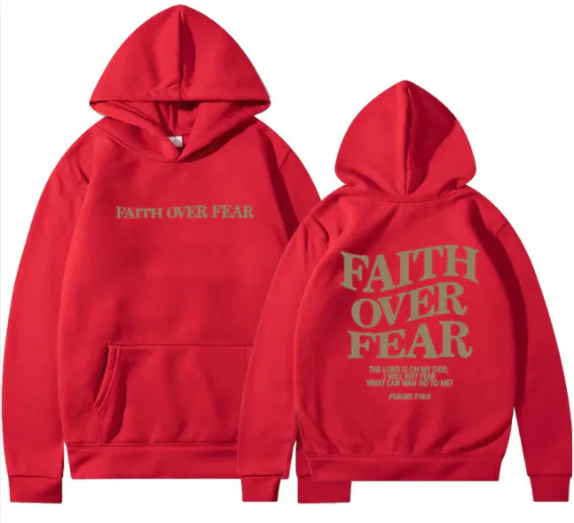 Faith Over Fear Hoodie — Carried Faith