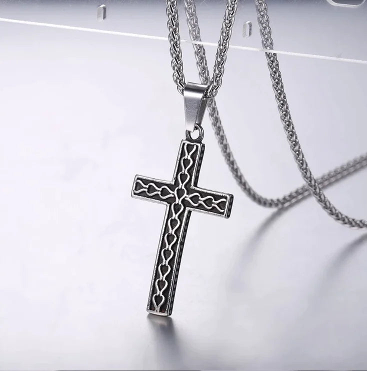 Stainless Steel Cross Necklace — Carried Faith