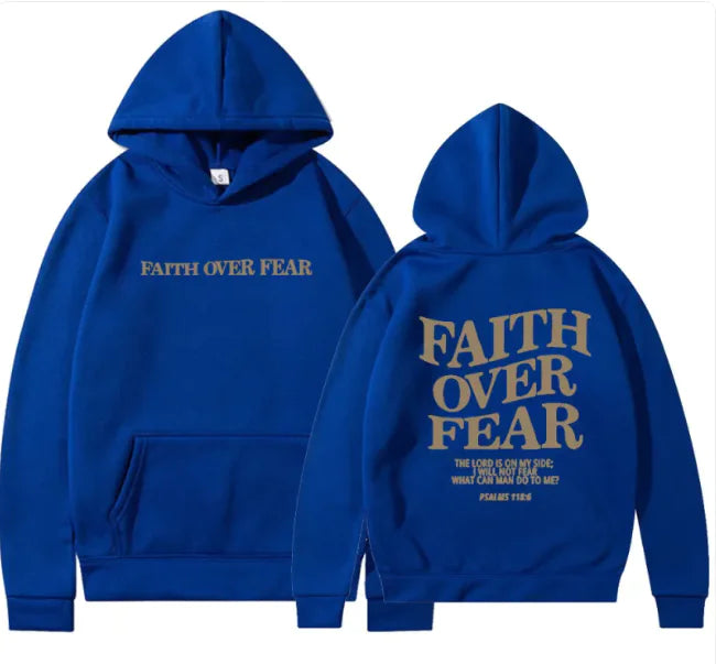Faith Over Fear Hoodie — Carried Faith