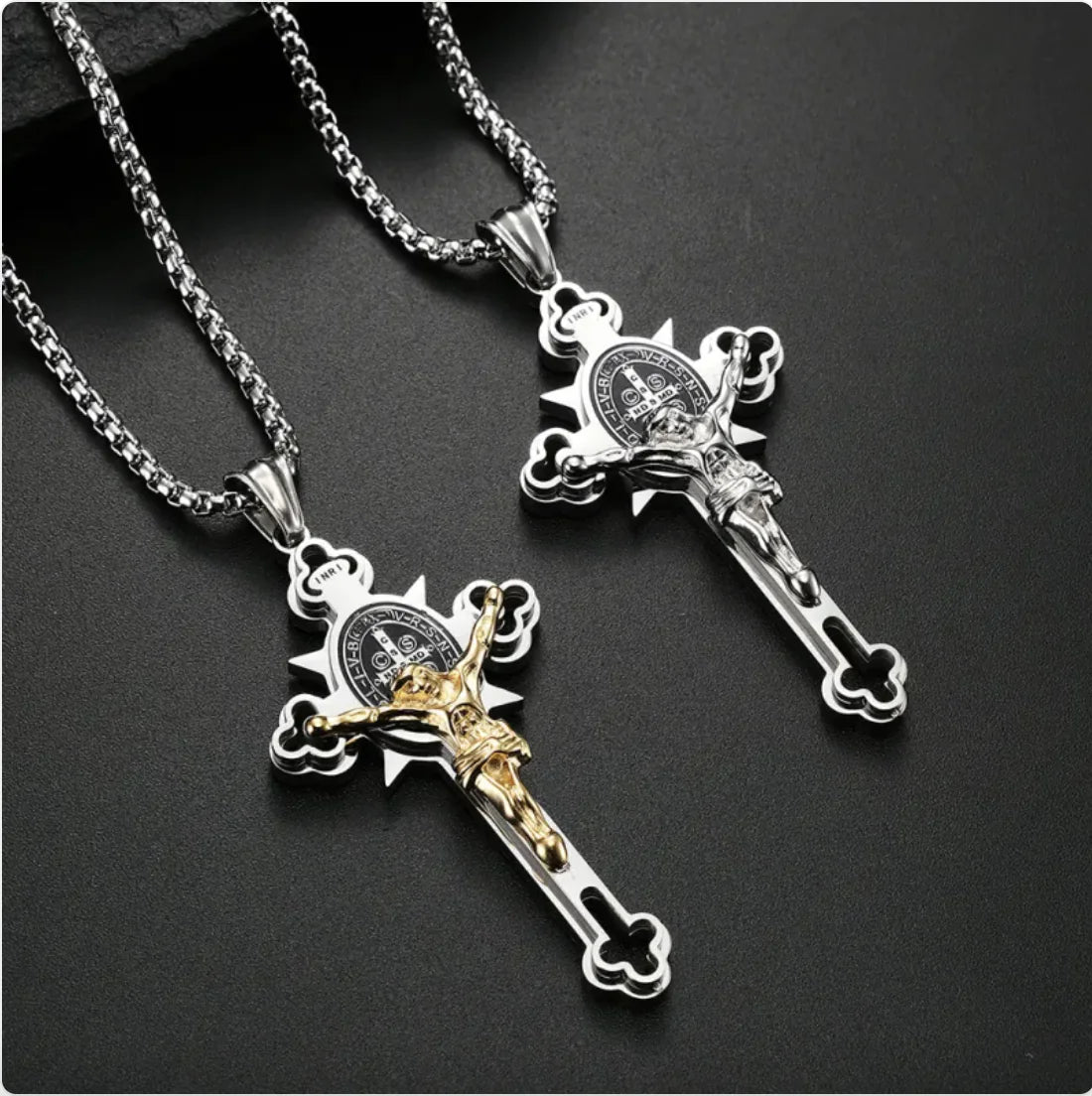Stainless Steel Cross Necklace — Faith Worn Daily