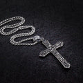 Titanium Steel Jesus Cross Necklace — Faith, Worn Strong