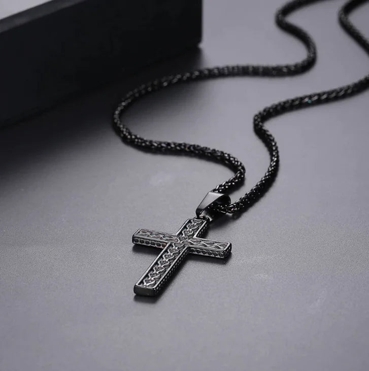 Stainless Steel Cross Necklace — Carried Faith