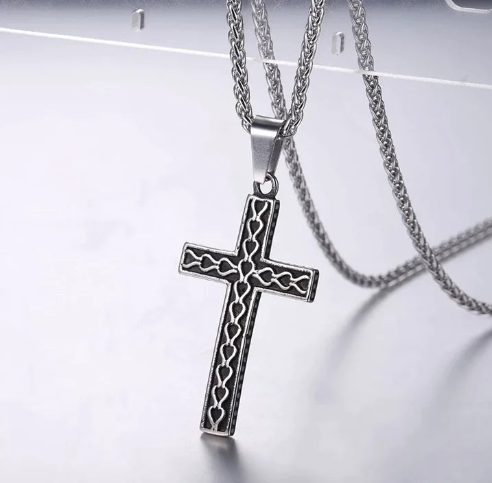 Stainless Steel Cross Necklace — Carried Faith