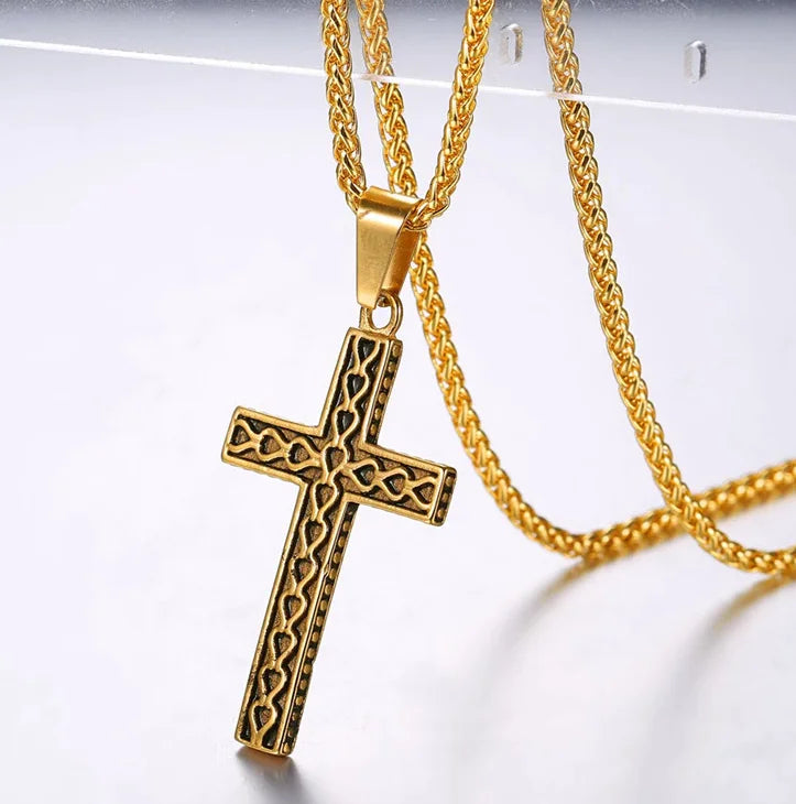 Stainless Steel Cross Necklace — Carried Faith